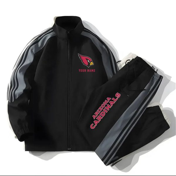 Cardinals Football Unisex Style Versatile Sports Set Jacket And Pants