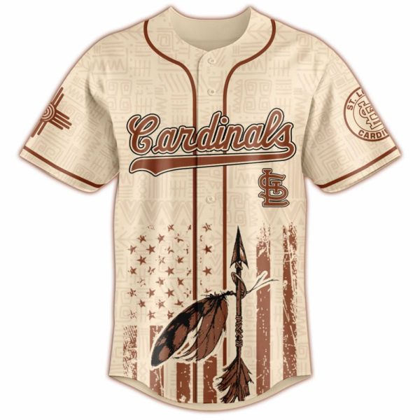 Cardinals Native American Heritage Month Baseball Jersey 2025