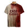 Case Closed Bloody Art Print Printed T-shirt