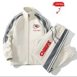 Chiefs Football Unisex Style Versatile Sports Set Jacket And Pants