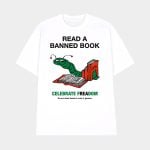 Christian Koss Wearing Read A Banned Book Celebrate Freadom Shirt