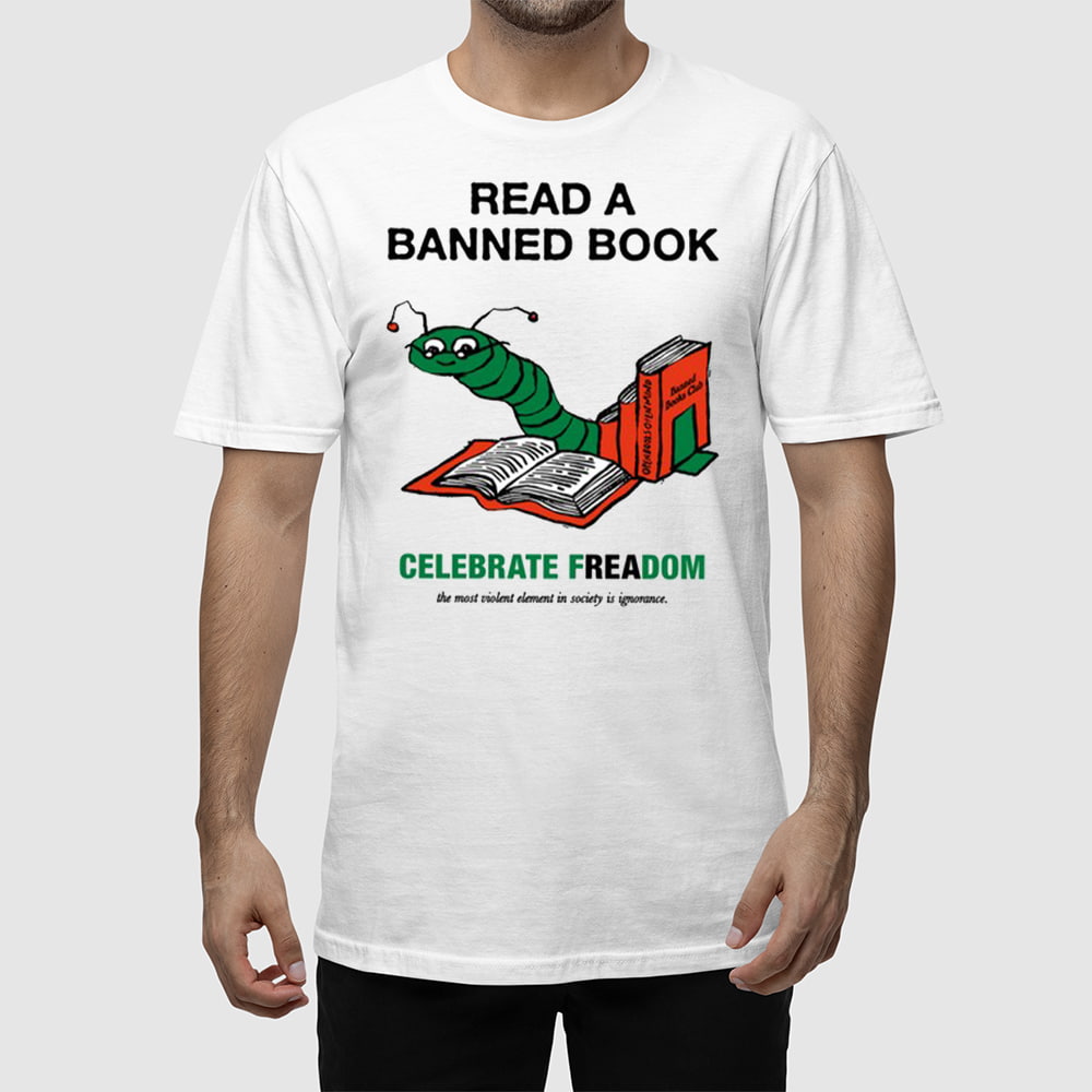 Christian Koss Wearing Read A Banned Book Celebrate Freadom Shirt Christian Koss Wearing Read A Banned Book Celebrate Freadom Shirt