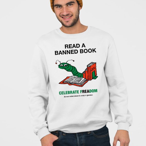 Christian Koss Wearing Read A Banned Book Celebrate Freadom Shirt