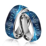 Cinderella Silver Tungsten Rings Gift For Fans