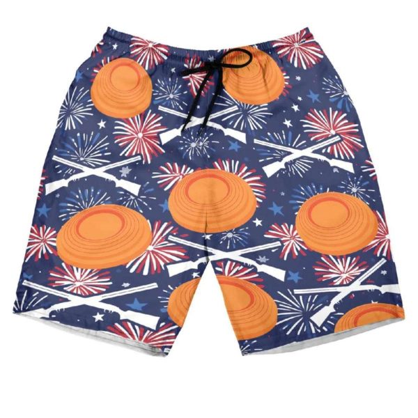 Clay Shooting Fireworks Hawaiian Shirt