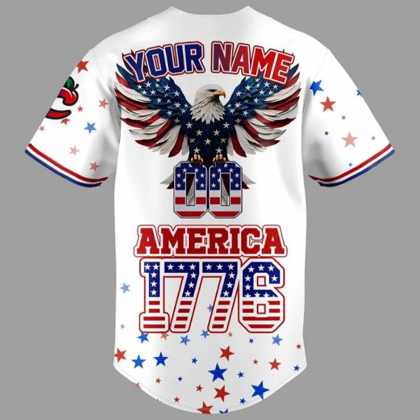 Clingstones 4th of July USA Baseball Jersey
