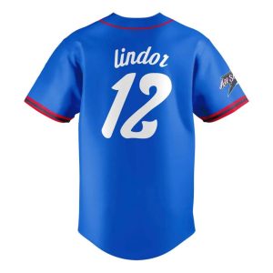 Lindor Mets 2025 All Star Game Jersey2