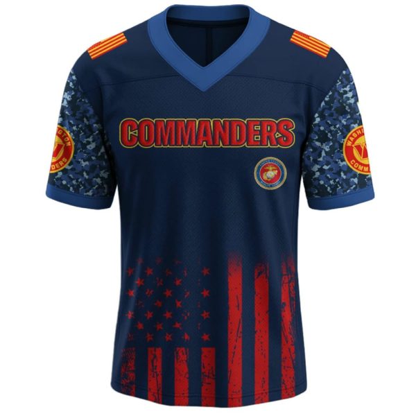 Commanders US USMC 250th Birthday Football Jersey 2025