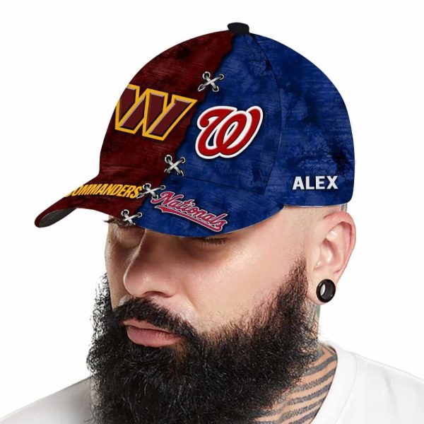 Commanders x Nationals Customized Classic Cap