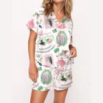 Coquette Bow Wicked Silky Satin Pajama Set