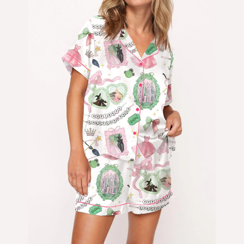 Coquette Bow Wicked Silky Satin Pajama Set Coquette Bow Wicked Silky Satin Pajama Set