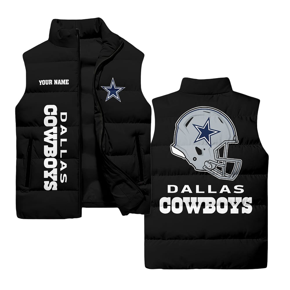 Cowboys Style Sleeveless Puffer Jacket Gift For Fans Cowboys Style Sleeveless Puffer Jacket Gift For Fans