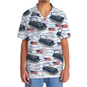 Pontoon Fireworks USA Hawaiian Shirt2