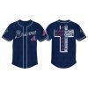 Cross Braves I Can Do All Things Through Christ 3D Baseball Jersey