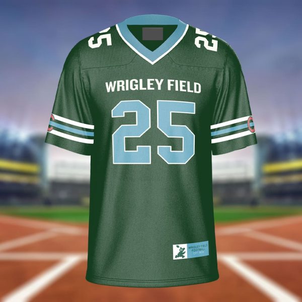 Cubs Wrigley Field Football Jersey 2025 Giveaway