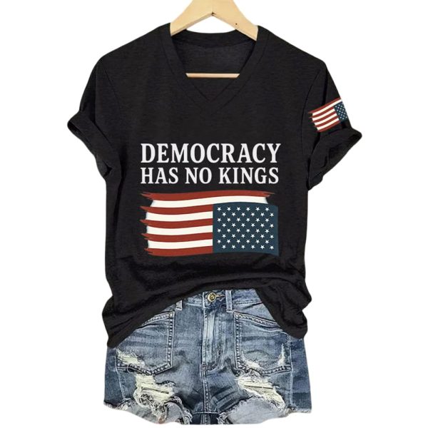 Democracy Has No Kings Trump America Shirt