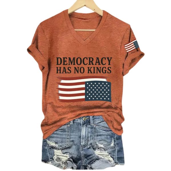 Democracy Has No Kings Trump America Shirt