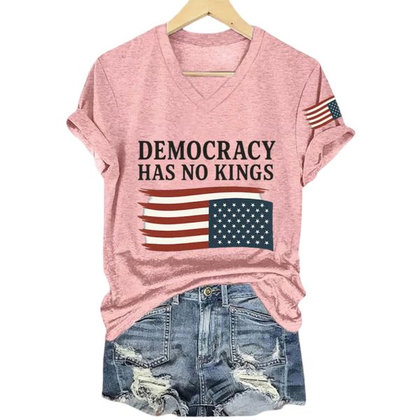 Democracy Has No Kings Trump America Shirt