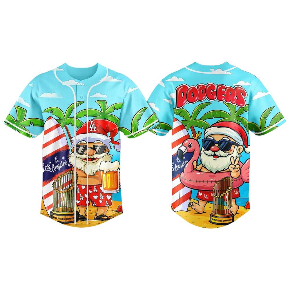 Dodgers Christmas in July Jersey 2025 Dodgers Christmas in July Jersey 2025