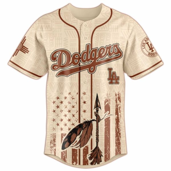 Dodgers Native American Heritage Month Baseball Jersey 2025