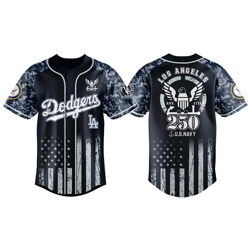 Dodgers US NAVY 250th Birthday Jersey 2025 Dodgers US NAVY 250th Birthday Jersey 2025