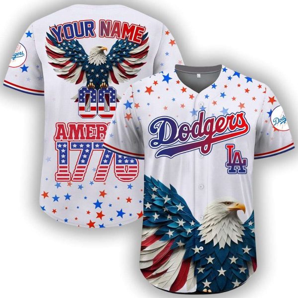 Dodgers X Independence Day 3D Baseball Jersey