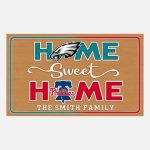 Eagles Phillies Home Sweet Home Customized Doormat
