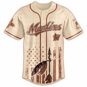 Marlins Native American Heritage Month Baseball Jersey 20251