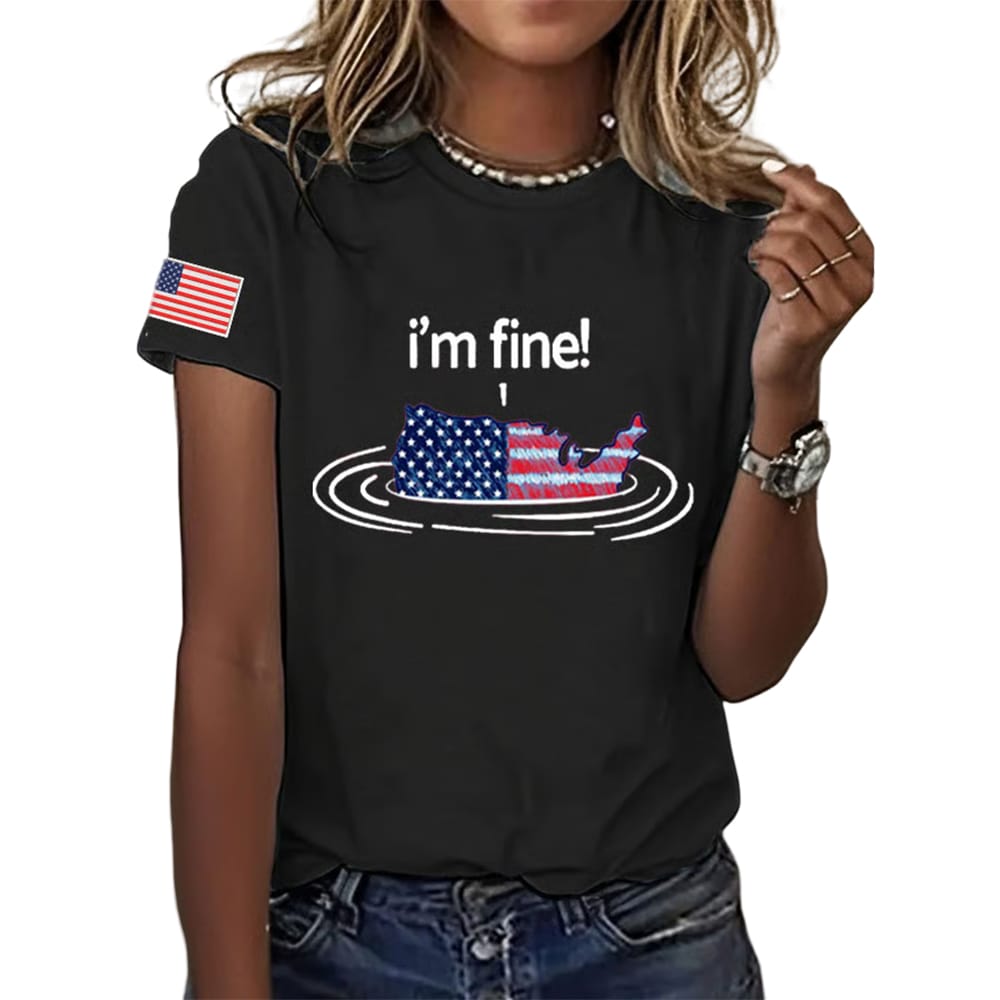 FDT I’m Fine Drowning 4th of July Shirt FDT I’m Fine Drowning 4th of July Shirt