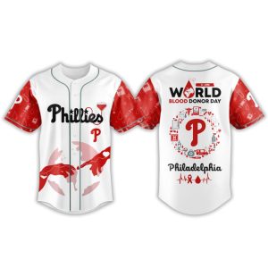 2025 Phillies World Blood Donor Day Jersey