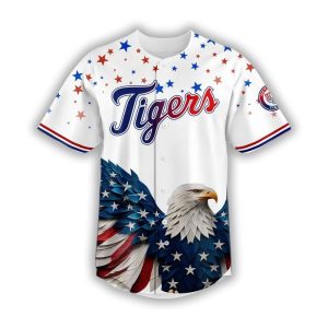 Tigers 4th of July USA Baseball Jersey1