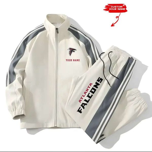 Falcons Football Unisex Style Versatile Sports Set Jacket And Pants