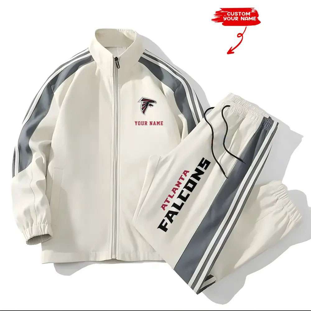 Falcons Football Unisex Style Versatile Sports Set Jacket And Pants Falcons Football Unisex Style Versatile Sports Set Jacket And Pants