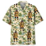 Firefighter Summer Beach Hawaiian Shirt