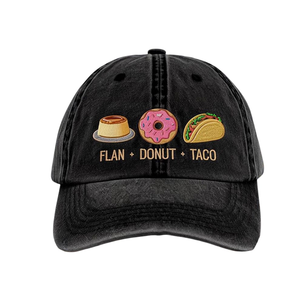 Flan Donut Taco Hat Flan Donut Taco Hat