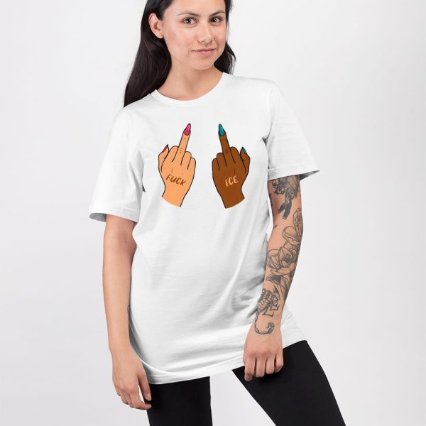 Fuck Ice Middle Fingers Protect Immigrants Anti Ice Shirt