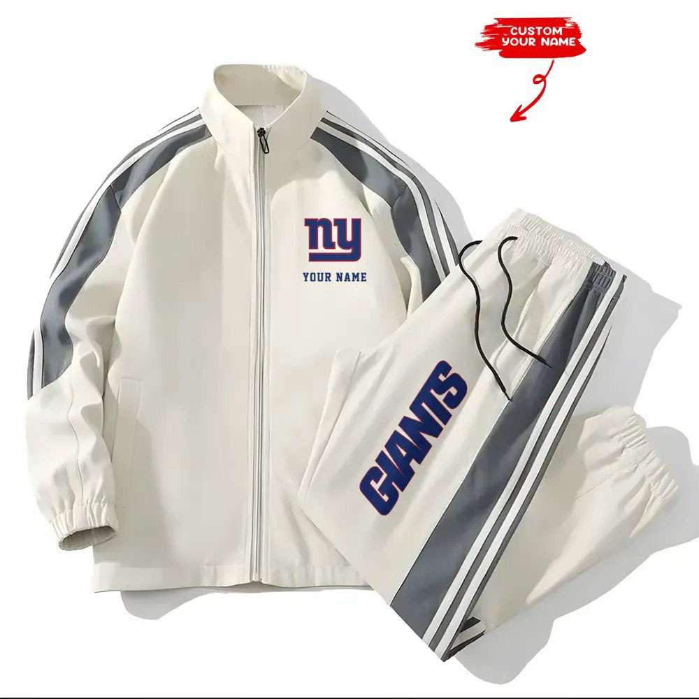 Giants Football Unisex Style Versatile Sports Set Jacket And Pants Giants Football Unisex Style Versatile Sports Set Jacket And Pants