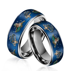 Aladdin Silver Tungsten Rings Gift For Fans
