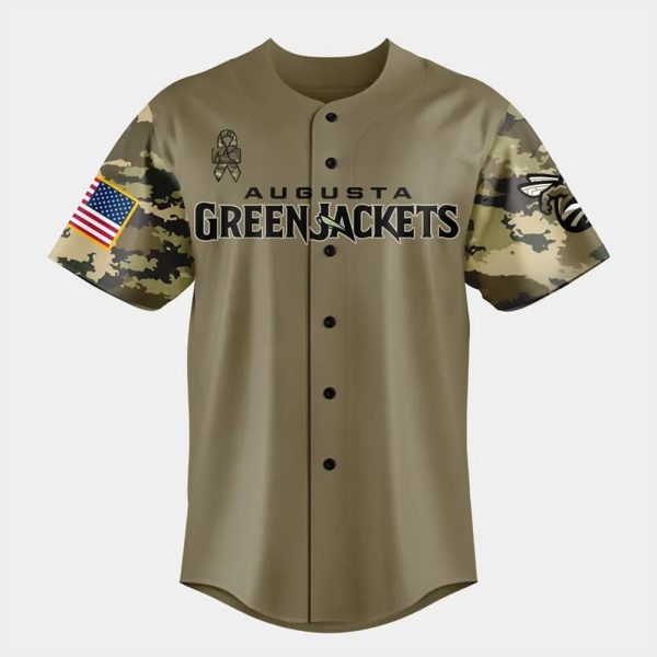 GreenJackets Military Appreciation Night 2025 Baseball Jersey
