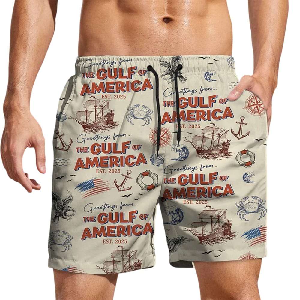 Greeting From The Gulf Of America Est 2025 Beach Short Greeting From The Gulf Of America Est 2025 Beach Short
