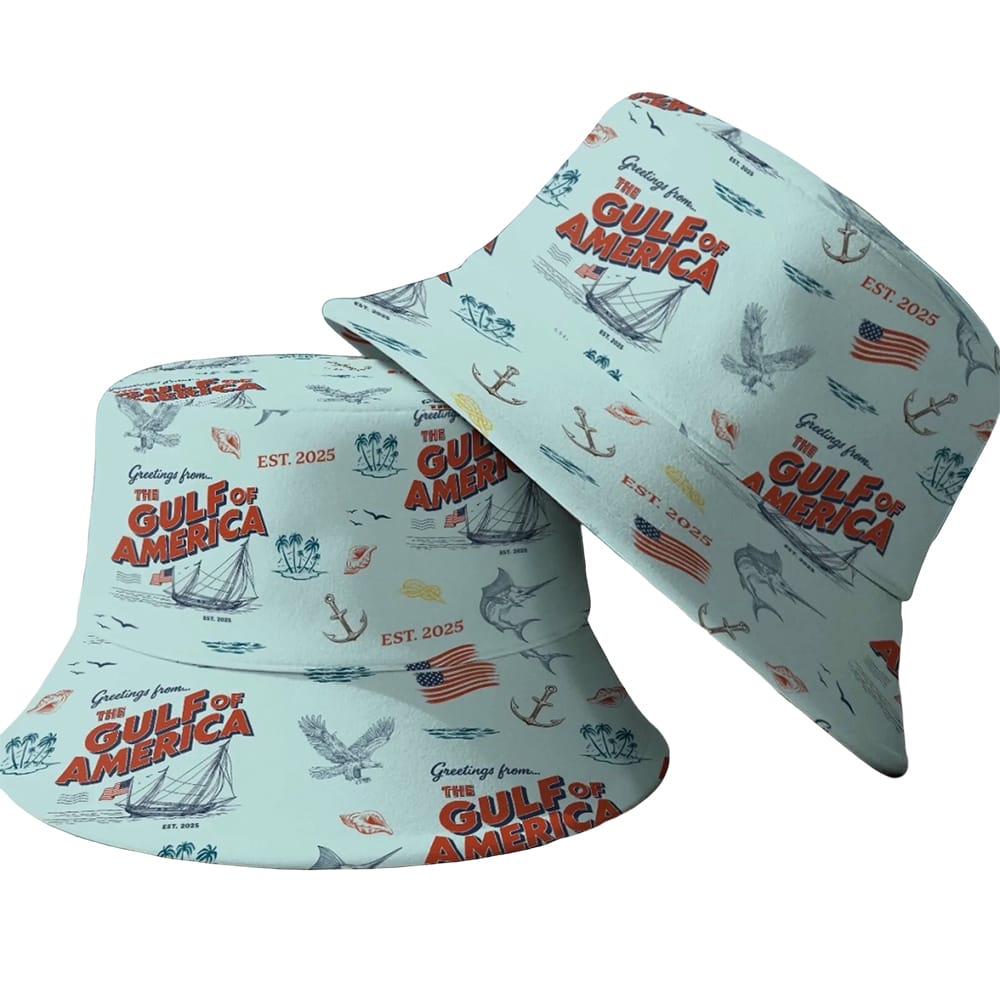 Greetings From The Gulf Of America 2025 Bucket Hat Greetings From The Gulf Of America 2025 Bucket Hat