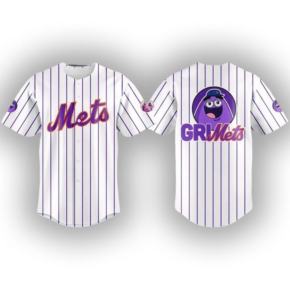 Grimets Mets x Grimace Jersey Grimets Mets x Grimace Jersey
