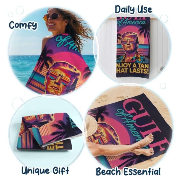 Gulf Of America Enjoy A Tan That Lasts Beach Towel