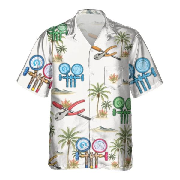 HVAC Life Tools & Tropics Hawaiian Shirt