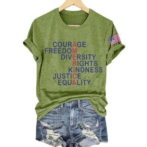 Courage Freedom Diversity Rights Kindness Justice Equality Shirt 1 Courage Freedom Diversity Rights Kindness Justice Equality Shirt1