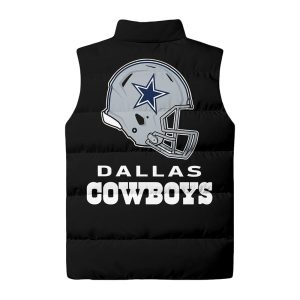 Cowboys Style Sleeveless Puffer Jacket Gift For Fans2