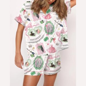 Coquette Bow Wicked Silky Satin Pajama Set2