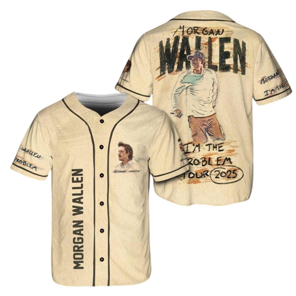 Im the problem Morgan Wallen Tour 2025 Baseball Jersey I'm the problem Morgan Wallen Tour 2025 Baseball Jersey