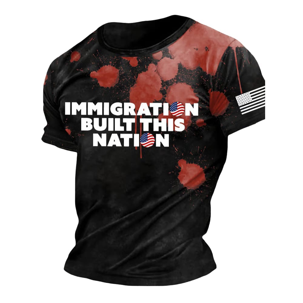 Immigration Built This Nation Bloody Shirt Immigration Built This Nation Bloody Shirt