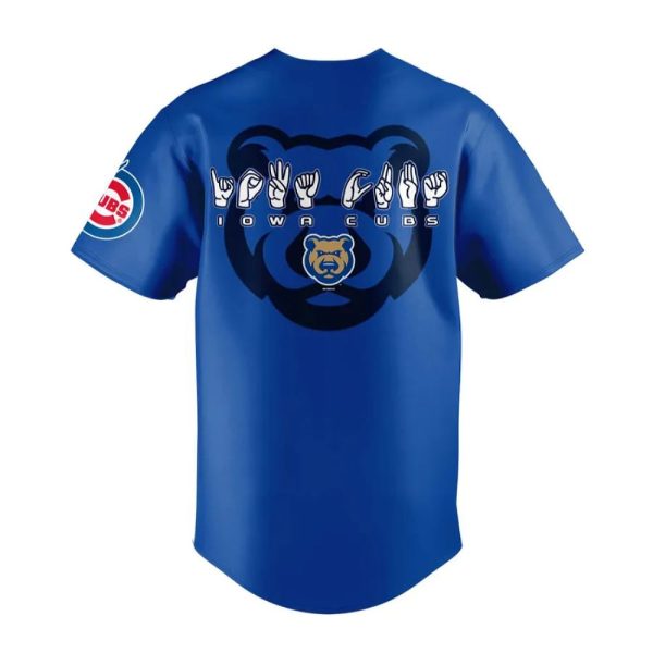 Iowa Cubs American Sign Language Night 2025 Baseball Jersey